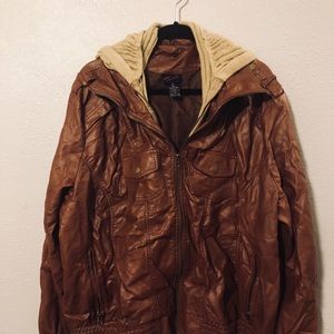 Torrid Brown Leather Jacket